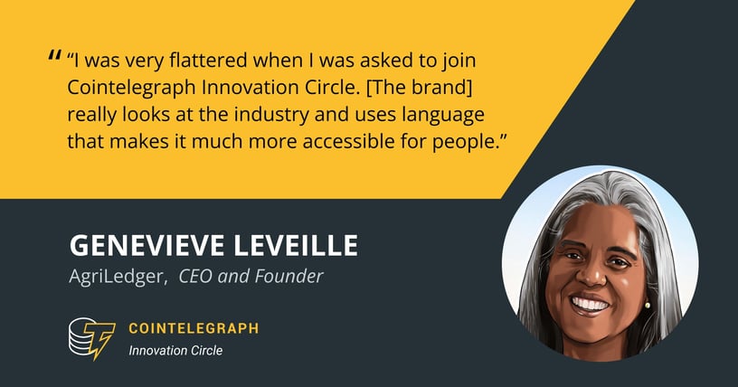 Cointelegraph Innovation Circle Will Help Genevieve Leveille Connect With Peers on the Future of Blockchain