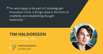 Tim Haldorsson Leverages Cointelegraph Innovation Circle to Educate the Crypto Community on Marketing