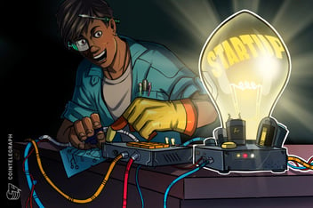 Cartoon male worker with electronics and light bulb that says 